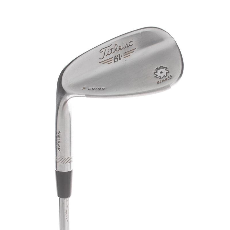 Titleist Vokey Design SM5 Steel Mens Left Hand Gap Wedge 50* 8 Bounce F Grind Wedge - BV Vokey