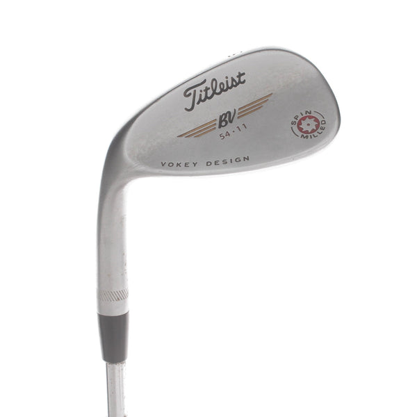 Titleist Vokey Design Spin Milled Steel Mens Left Hand Sand Wedge 54* 11 Bounce Wedge - BV Vokey