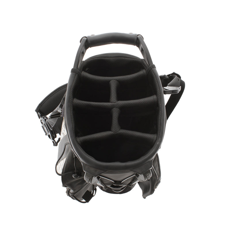 J.Lindeberg Black JL monogram check Stand Bag - Black