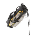 J.Lindeberg Black JL monogram check Stand Bag - Black