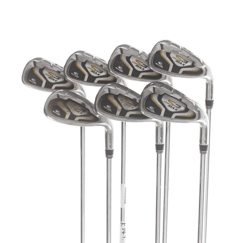 Cobra S3 Max Steel Mens Right Hand Irons 5-SW Regular - Cobra