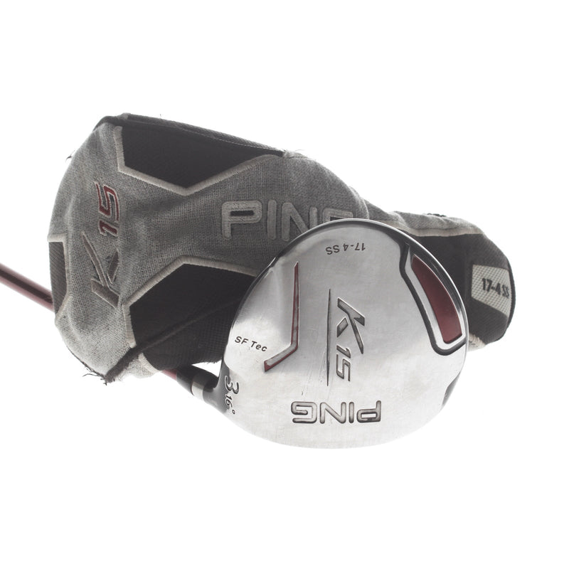 Ping K15 Graphite Mens Right Hand Fairway 3 Wood 16* Regular - Ping TFC 149 F