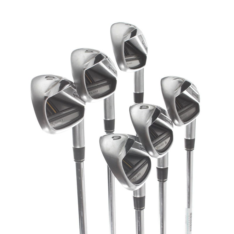 TaylorMade Rocketbladez Steel Mens Right Hand Irons 4-9 Regular - Rocketfuel 85g