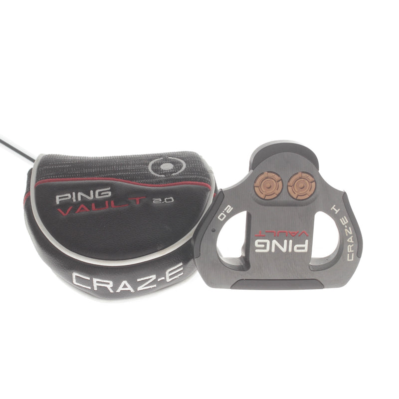 Ping Vault 2.0 Craz.E H Mens Right Hand Putter 34" Mallet - Super Stroke Tour 3.0
