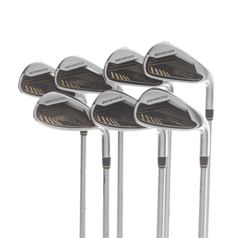 Benross Gold Graphite Mens Right Hand Irons 5-SW Soft Regular - Fujikura Pro Vista 50