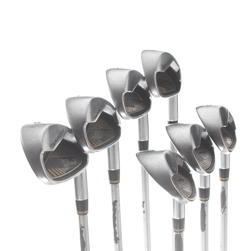 Benross Gold Graphite Mens Right Hand Irons 5-SW Soft Regular - Fujikura Pro Vista 50