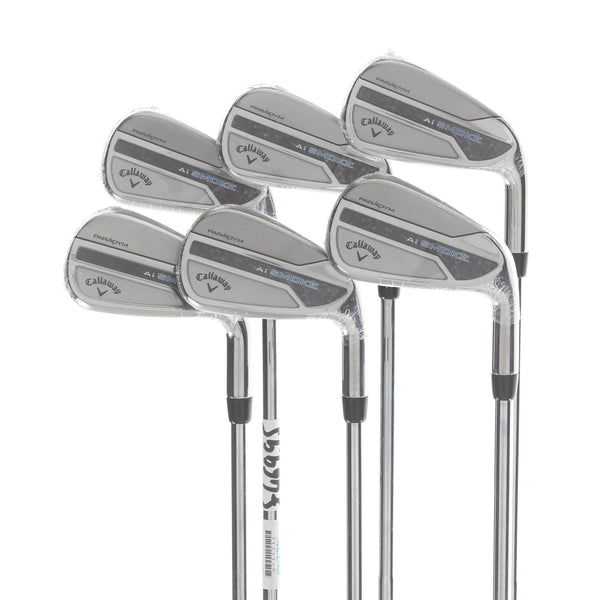 Callaway Paradym Ai Smoke Steel Mens Right Hand Irons 5-PW Stiff - Dynamic Gold MID 115 S300