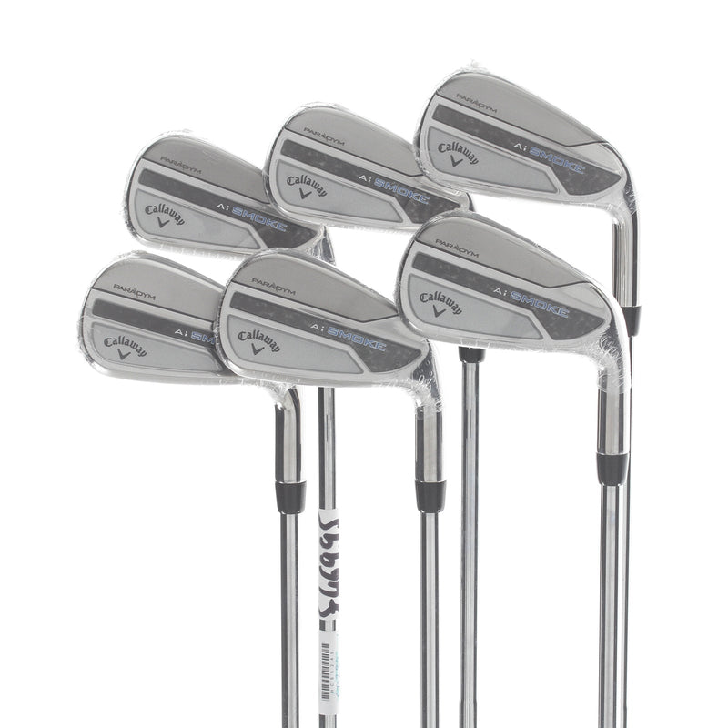 Callaway Paradym Ai Smoke Steel Mens Right Hand Irons 5-PW Stiff - Dynamic Gold MID 115 S300