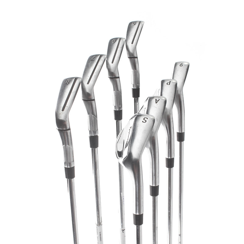 TaylorMade Qi Steel Mens Right Hand Irons 5-SW+AW Stiff - KBS Max 85