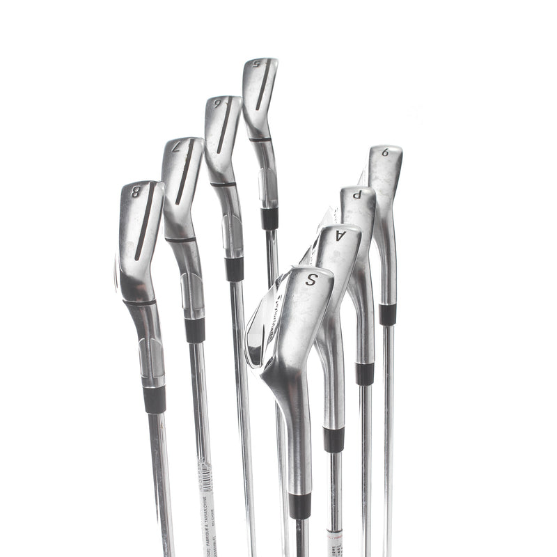 TaylorMade Qi Steel Mens Right Hand Irons 5-SW+AW Regular - KBS Max 85