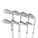 TaylorMade Qi Steel Mens Left Hand Irons 5-SW+AW Regular - KBS Max 85