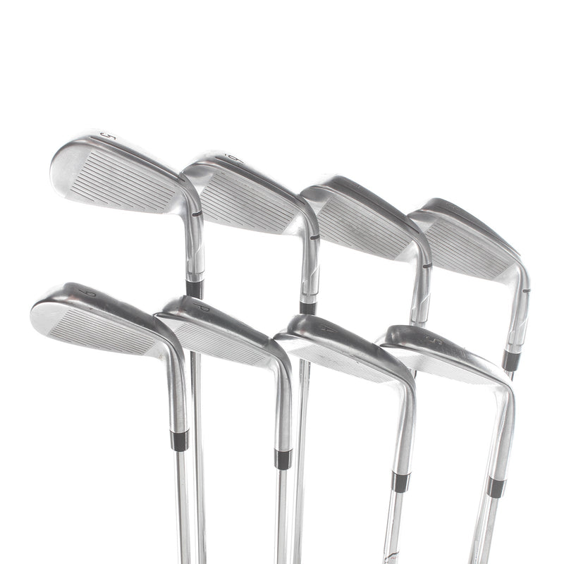 TaylorMade Qi Steel Mens Left Hand Irons 5-SW+AW Regular - KBS Max 85