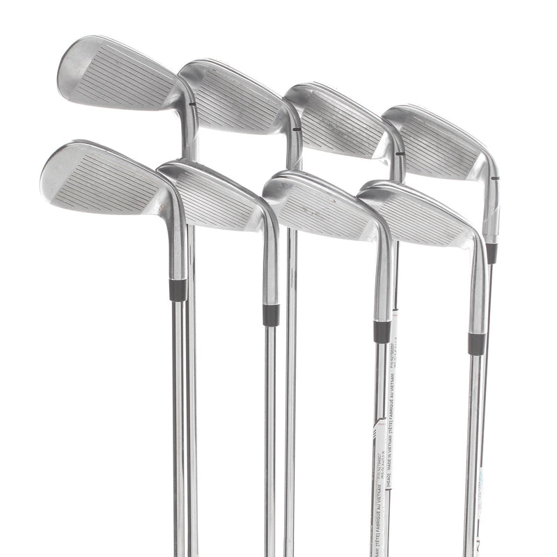 TaylorMade Qi Steel Mens Left Hand Irons 5-SW+AW Regular - KBS Max 85