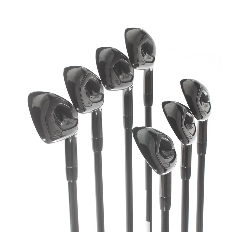 Titleist T200 2019 Steel Mens Right Hand Irons 4-PW Stiff - AMT Black S300