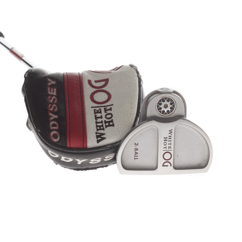 Odyssey White Hot OG 2-Ball Mens Right Hand Putter 35" Mallet - Odyssey