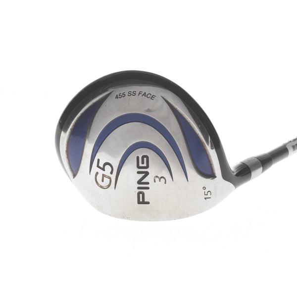 Ping G5 Graphite Mens Left Hand Fairway 3 Wood 15* Regular - Ping TFC 100F