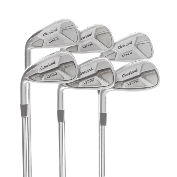 Cleveland Launcher UHX Steel Mens Left Hand Irons 5-PW Regular - NSPro Zelos7
