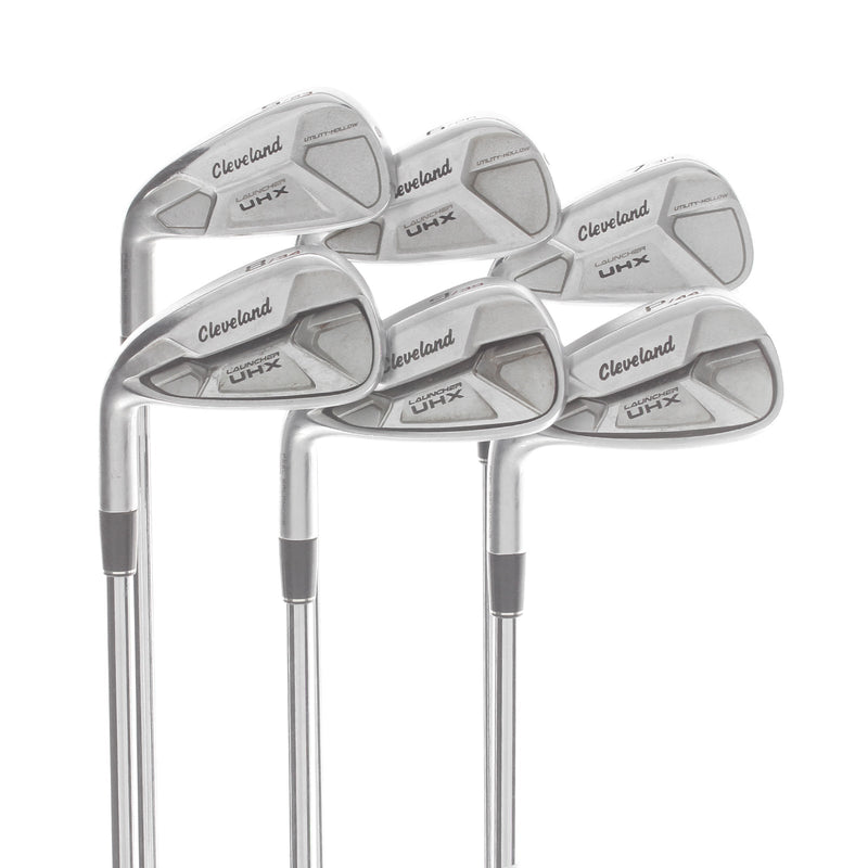 Cleveland Launcher UHX Steel Mens Left Hand Irons 5-PW Regular - NSPro Zelos7