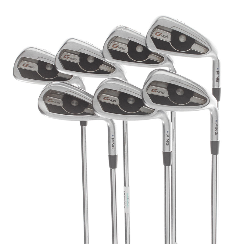 Ping G400 Steel Mens Right Hand Irons 5-SW Blue Dot 1* Upright Regular - Ping AWT 2.0