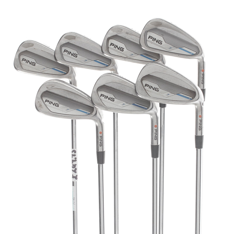 Ping i-Series E1 Steel Mens Right Hand Irons 4-PW Black Dot 2* Flat Regular - Ping CFS