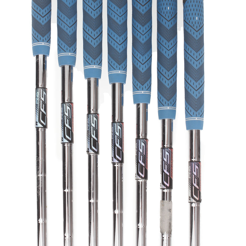 Ping i-Series E1 Steel Mens Right Hand Irons 4-PW Black Dot 2* Flat Regular - Ping CFS