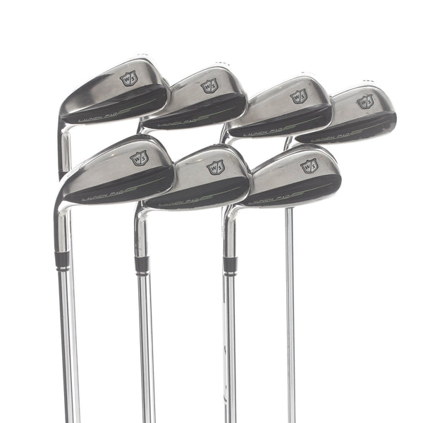 Wilson Launch Pad 2022 Steel Mens Left Hand Irons 5-GW Regular - KBS Max Ultralite