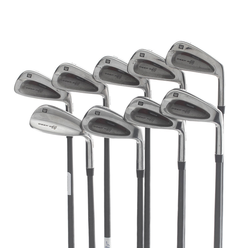 Wilson Staff Deep Red MDS Graphite Mens Right Hand Irons 3-SW Regular - UST Mamiya ProForce 95 Gold