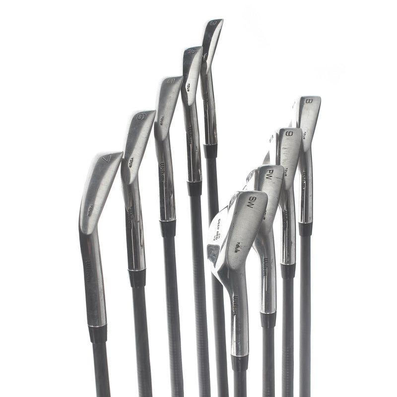 Wilson Staff Deep Red MDS Graphite Mens Right Hand Irons 3-SW Regular - UST Mamiya ProForce 95 Gold