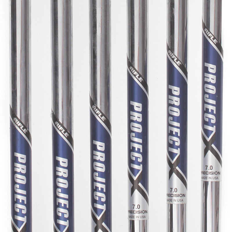 Ping i230 Steel Mens Left Hand Irons 5-PW White Dot 3* Upright Tour Stiff - Project X Rifle