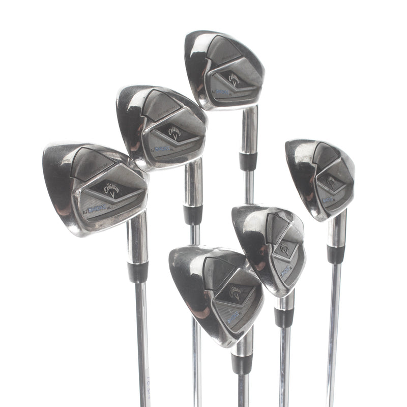 Callaway Paradym Ai Smoke HL Steel Mens Right Hand Irons 5-PW Stiff - Elevate MPH 95