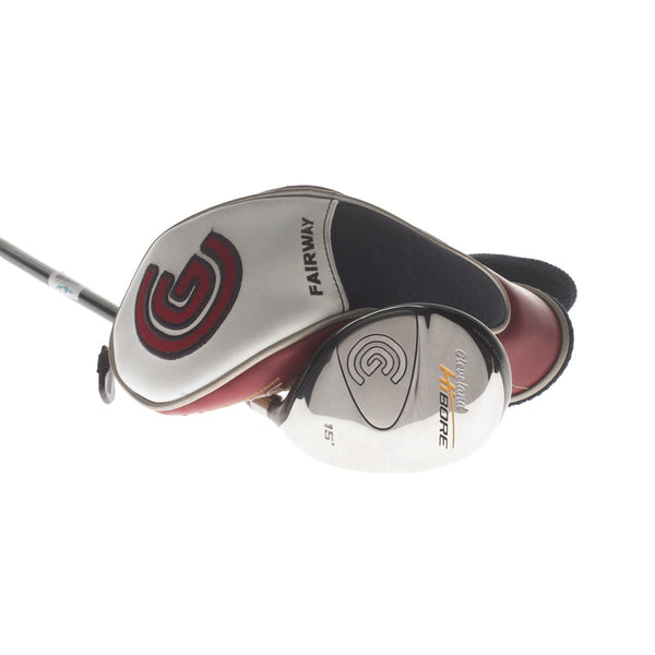 Cleveland Hi Bore Graphite Mens Right Hand Fairway 3 Wood 15* Regular - Fujikura 55g