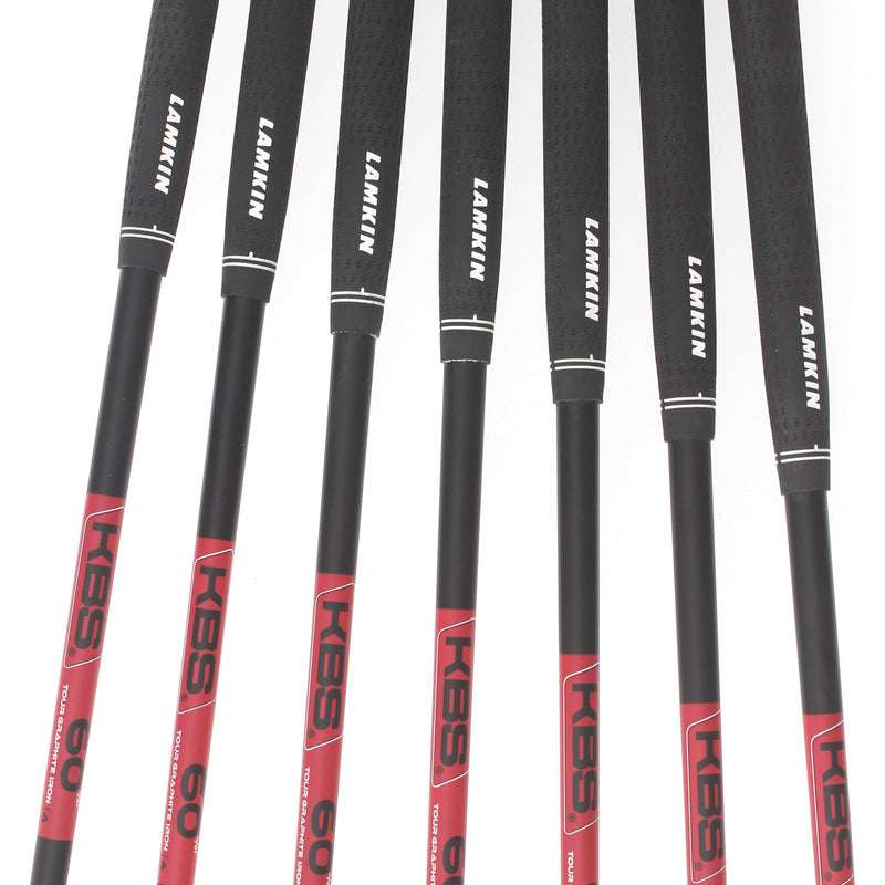 Eleven Irons Graphite Mens Right Hand Irons 4-PW Senior - KBS Tour Graphite Iron 60