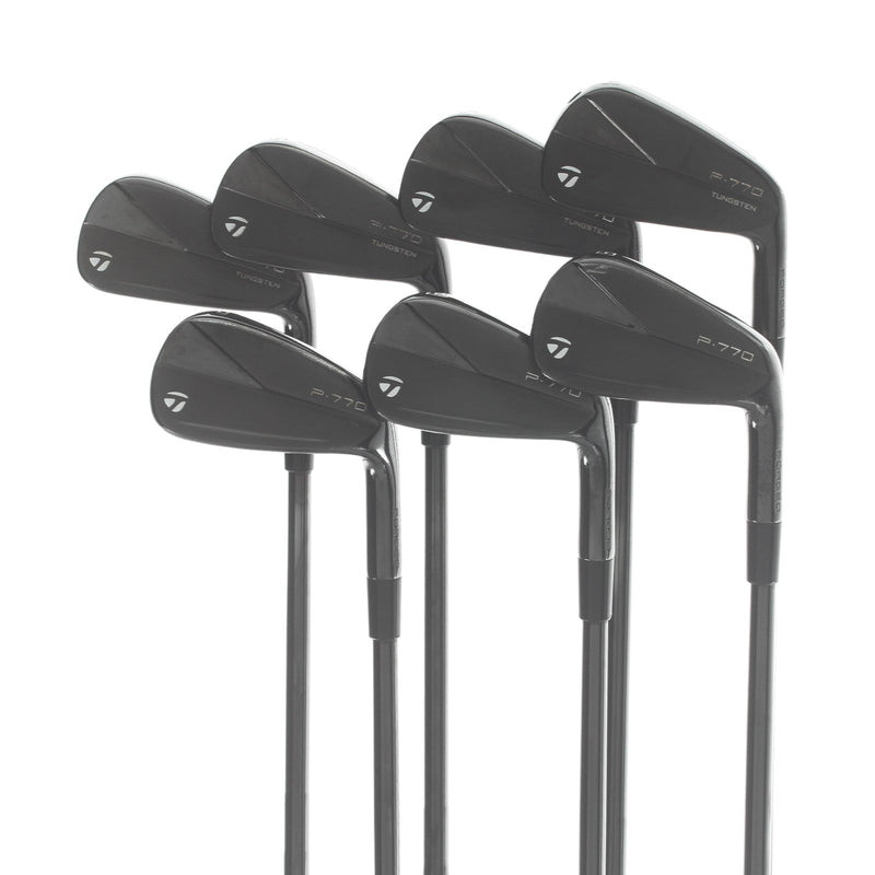TaylorMade P770 Phantom Black Steel Mens Right Hand Irons 4-PW Stiff - KBS Tour