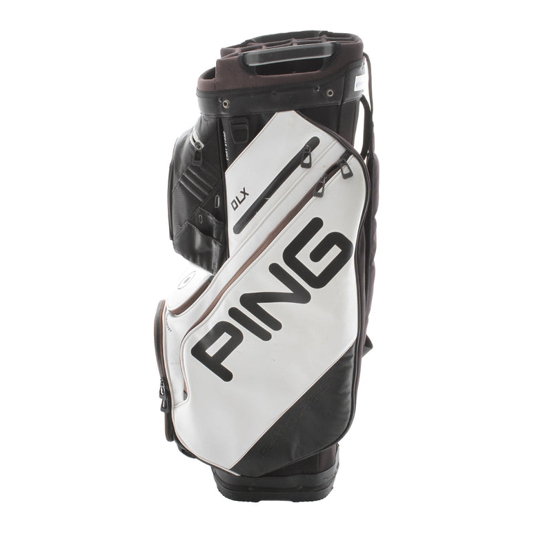 Ping DLX Cart Bag - White/Black/Brown