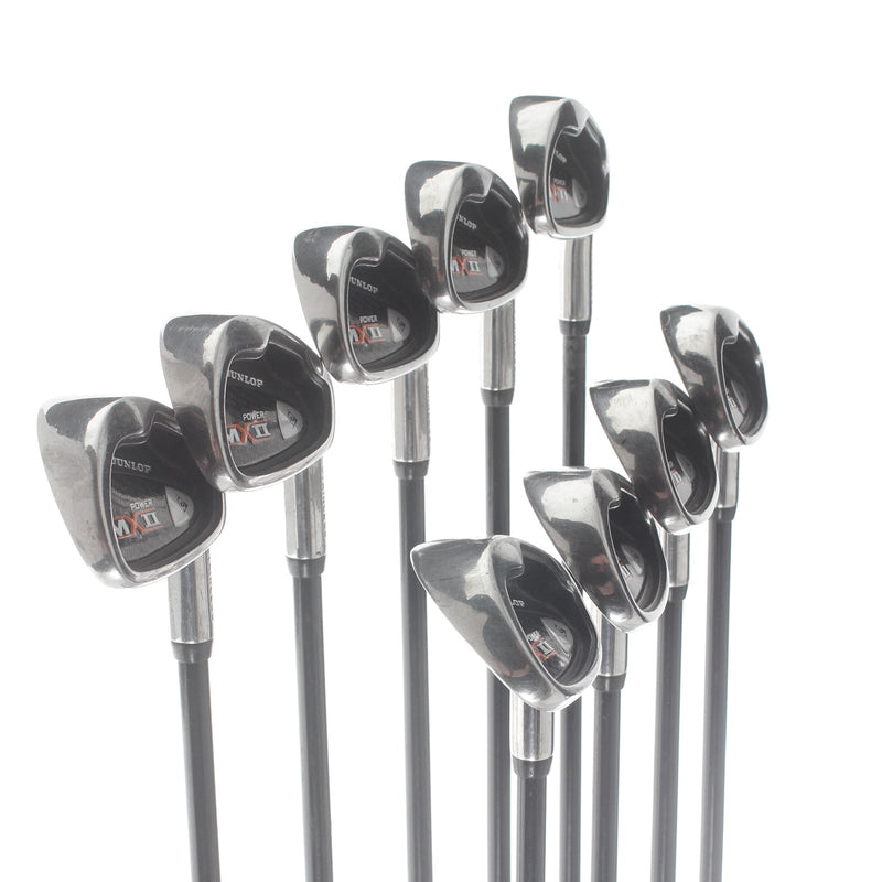 Dunlop MXII Graphite Mens Right Hand Irons 3-SW Standard Regular - MXII High Modulus Graphite