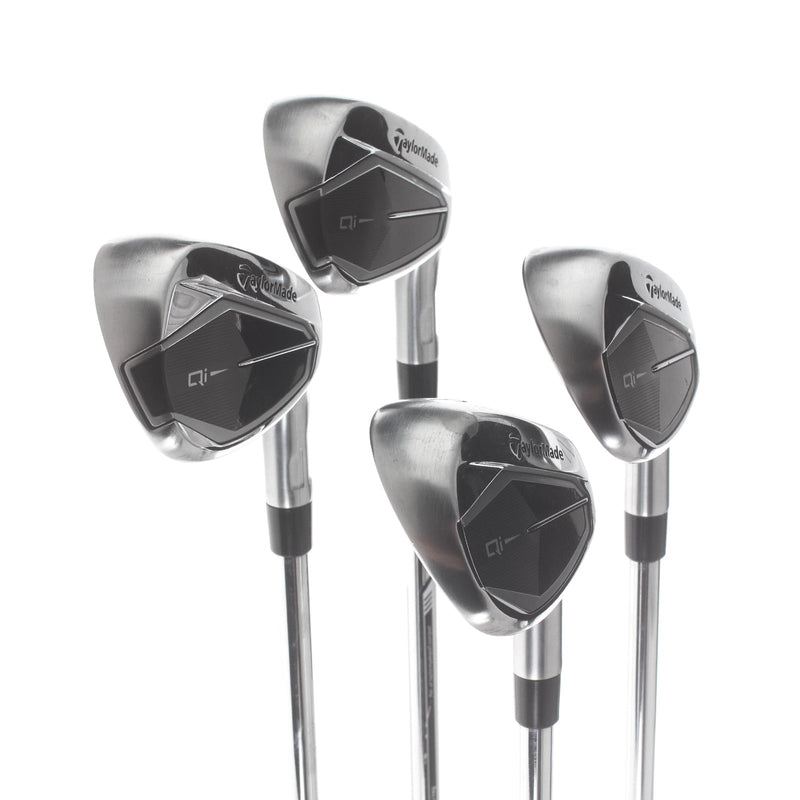 TaylorMade Qi Steel Mens Right Hand Irons 7-PW Standard Stiff - KBS Max 85