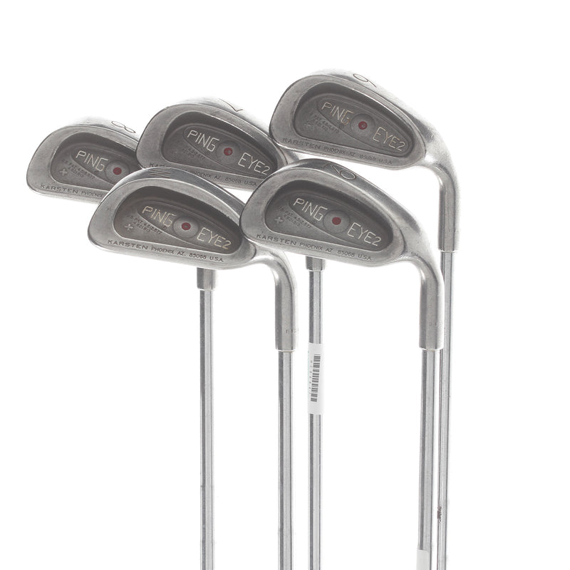 Ping Eye 2 Steel Mens Right Hand Irons 6-PW Red Dot 0.75* Flat Regular - Ping