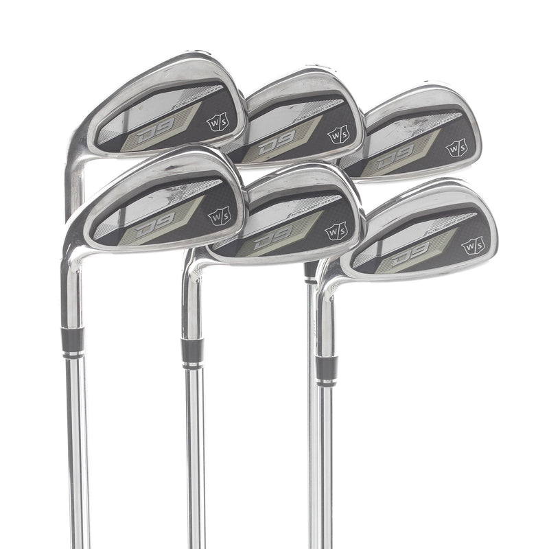 Wilson D9 Steel Mens Left Hand Irons 5-PW Standard Regular - KBS Ultralite
