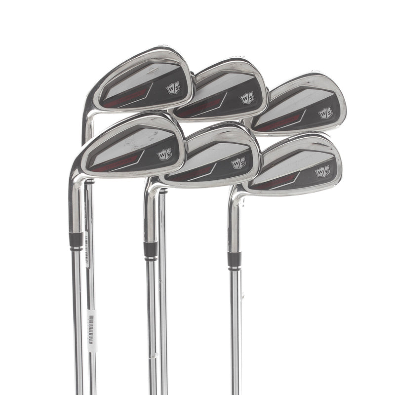 Wilson Dynapower Steel Mens Left Hand Irons 5-PW Standard Regular - KBS Ultralite