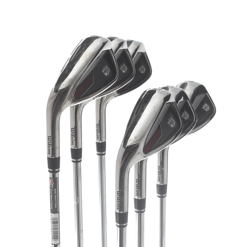 Wilson Dynapower Steel Mens Left Hand Irons 5-PW Standard Regular - KBS Ultralite