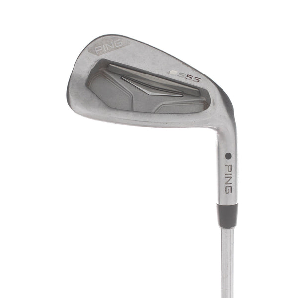 Ping S55 Steel Mens Right Hand Pitching Wedge Black Dot 46* Stiff - Ping CFS S