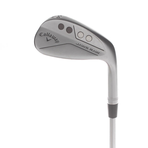 Callaway Jaws Raw Steel Mens Right Hand Sand Wedge 12 Bounce X Grind Wedge - Dynamic Gold Spinner 115