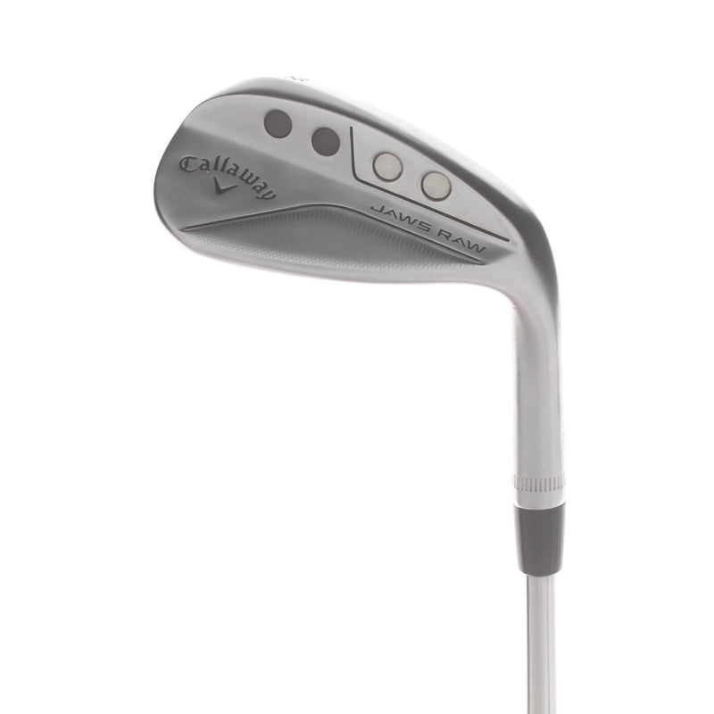 Callaway Jaws Raw Steel Mens Right Hand Lob Wedge 8 Bounce Z Grind Wedge - Dynamic Gold Spinner 115