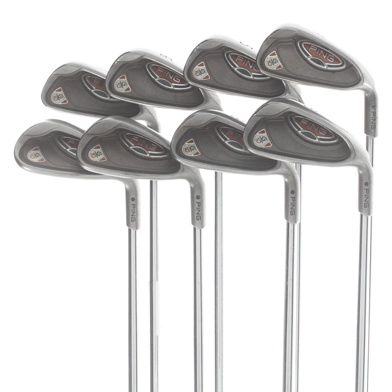 Ping G10 Steel Mens Right Hand Irons 4-SW Black Dot Regular - Ping AWT