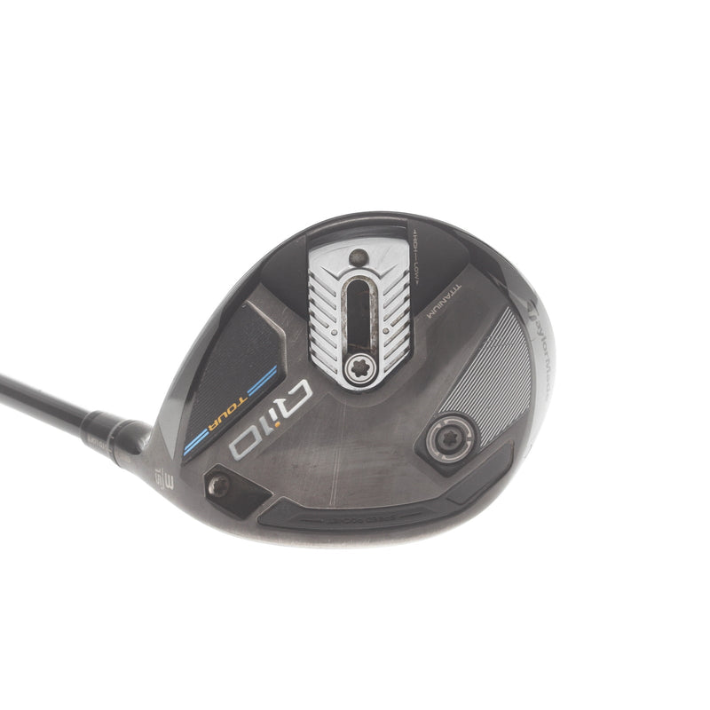 TaylorMade Qi10 Tour Graphite Mens Right Hand Fairway 3 Wood Stiff - HZRDUS RDX Smoke 6.0 60g Red