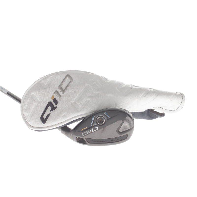 TaylorMade Qi10 Tour Graphite Mens Right Hand 3 Hybrid Stiff - HZRDUS RDX Smoke 6.0 80g Red