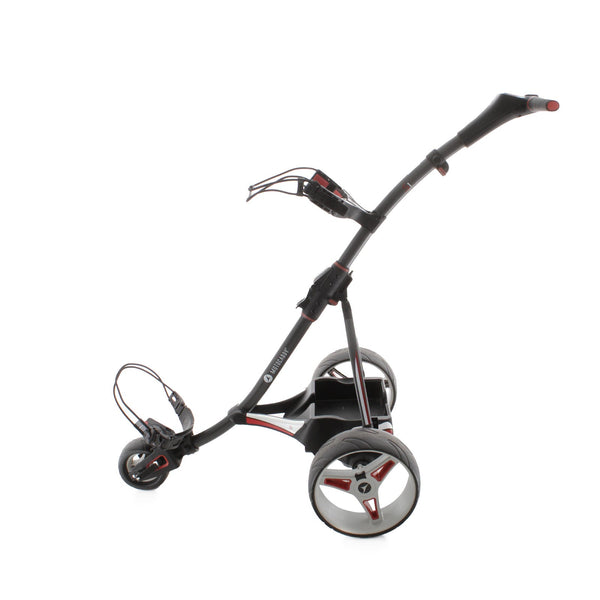 Motocaddy S1 3-Wheel Electric Trolley 18 Hole Lead Acid - Black White