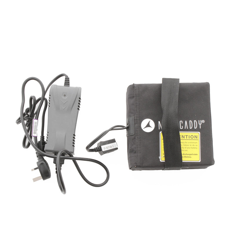 Motocaddy S1 3-Wheel Electric Trolley 18 Hole Lead Acid - Black White