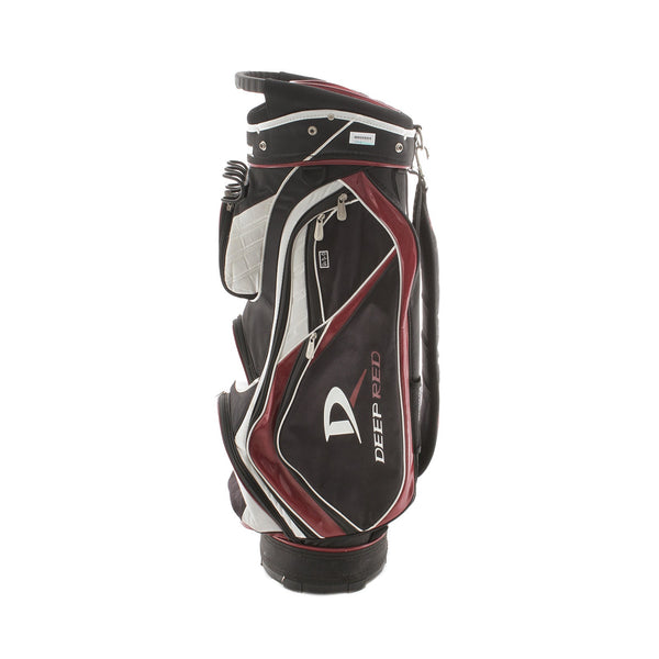 Wilson Deep Red Cart Bag - Black/Red/White
