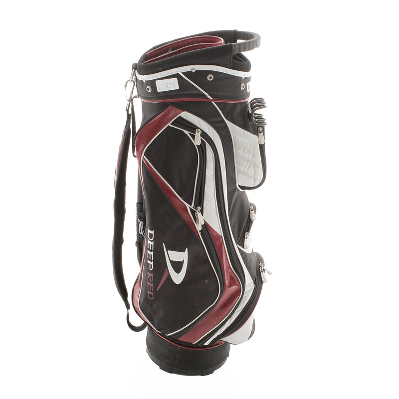 Wilson Deep Red Cart Bag - Black/Red/White